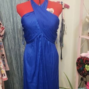 Old Navy Halter Royal Blue Dress
